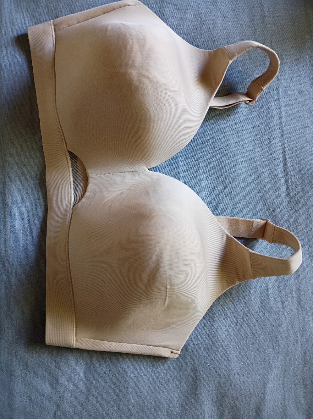 Cacique Nude T-Shirt Bra - Comfortable Everyday Support No-Wire Size 42DD - Picture 7 of 10